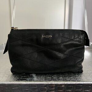 Lanvin Paris Leather Make Up Pouch